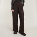 Holiday Wide Leg Pants - Brown - Women