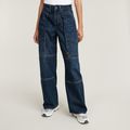 Barrel Utility High Loose Jeans - Dark blue - Women