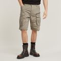 Rovic Zip Relaxed Shorts - Beige - Men