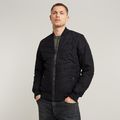 Padded Bomber Jacket - Black - Men