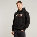 Old Skool Logo Hooded Sweater - Black - Men