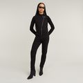 Biker Slim Sweat Jumpsuit - Black - Women