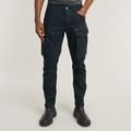 Rovic Zip 3D Regular Tapered Pants - Medium blue - Men
