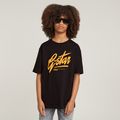 Kids T-Shirt Loose - Black - boys