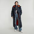 Modular Padded Hooded Puffer - Dark blue - Women