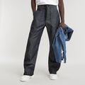 Lined Loose Pants - Dark blue - Men