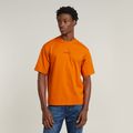 Center Chest Boxy T-Shirt - Orange - Men