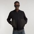 Engineered Mix Knitted Bomber - Black - Men