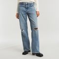Judee Low Waist Loose Jeans - Light blue - Women