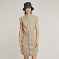 Pocket Dress - Beige - Women