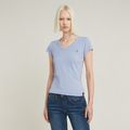 Eyben Slim V-Neck Top - Light blue - Women