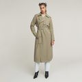 Fluid Trench Coat - Green - Women
