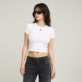 Cropped Mini Slim Top - White - Women