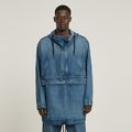 Parachute Hooded Anorak - Medium blue - Men