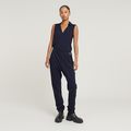 Wrap Jumpsuit - Dark blue - Women