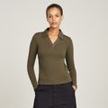 Polo Top Slim - Green - Women