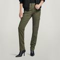 Skinny Cargo Pants - Green - Women