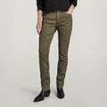 High Skinny Pants - Green - Women