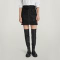 Mini Cargo Skirt - Black - Women