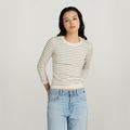 Broken Stripe Lightweight Jumper - Multi color - Women