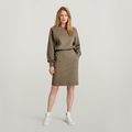 Ventilation Sweat Dress - Green - Women