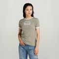 Army Ringer Slim Top - Green - Women