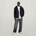 Hooded Sherpa Jacket - Black - Men