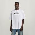 Old School Logo Boxy T-Shirt - White - Men