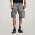 Denim Cargo Loose Shorts - Grey - Men