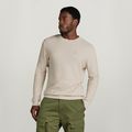 Moss Knitted Sweater - White - Men