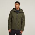 Batt Hooded Overshirt - Green - Men