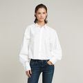 Macro Balloon Shirt - White - Women