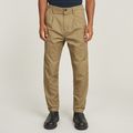 Pleated Chino Relaxed Tapered - Beige - Men