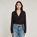 Tacoma Wrap Shirt - Black - Women