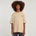 Kids T-Shirt Boxy - Beige - boys