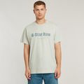 Symbols Print Loose T-Shirt - Grey - Men