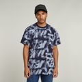 Sprayed Letters Loose T-Shirt - Multi color - Men