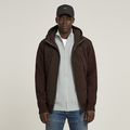 Alfresco Zip Thru Hoodie - Brown - Men