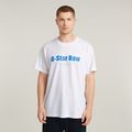 Symbols Print Loose T-Shirt - White - Men