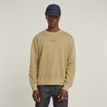 Washed Relaxed Sweater - Beige - Men