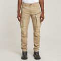 Rovic Zip 3D Regular Tapered Pants - Beige - Men
