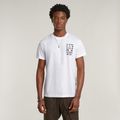 Text Chest T-Shirt - White - Men