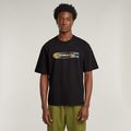 Color Shift Old Skool Logo Boxy T-Shirt - Black - Men