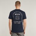Back Graphic Arch T-Shirt - Dark blue - Men