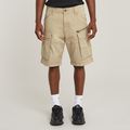 Rovic Zip Relaxed Shorts - Beige - Men