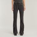 Extra Long Flared Sweat Pants - Grey - Women