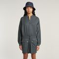Macro Balloon Playsuit - Grey - Women