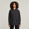 Relaxed Overshirt - Dark blue - Women
