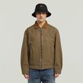 Duty Canvas Trucker Jacket - Brown - Men