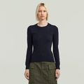 3D Biker Knit Slim Pullover - Multi color - Women